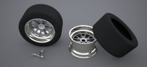 2 wheels and tires
