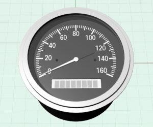 Converted speedometer - A