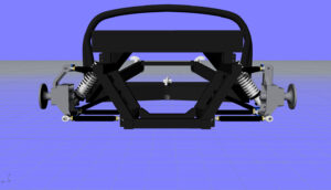 chassis view from rear - uprights-previous vs upgrade 9-18-2015